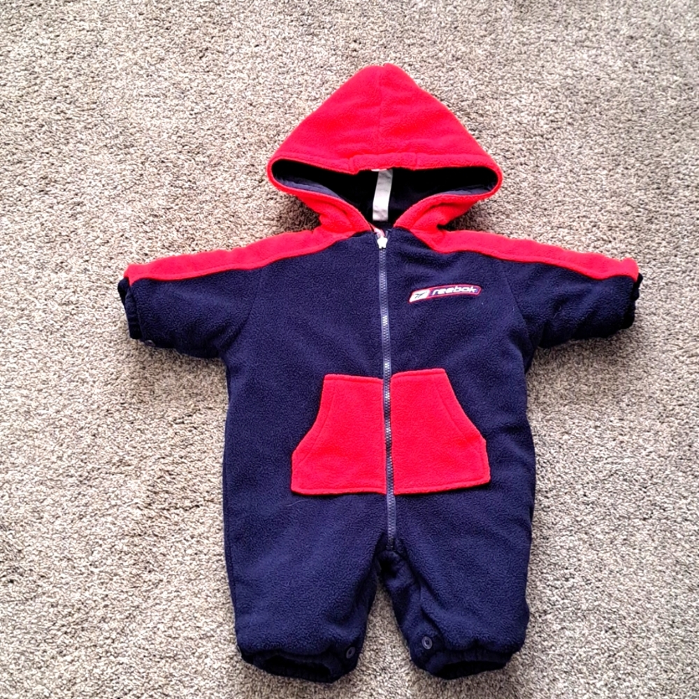 Reebok Reversible Snowsuit sz 6-9 months